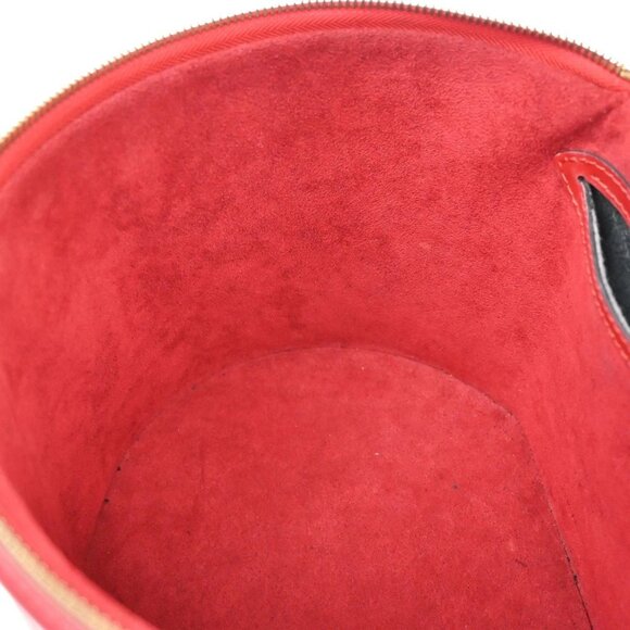 LOUIS VUITTON LV Logo Cannes Hand Vanity Bag Epi Leather Red M48037 80YH398 - Picture 12 of 16